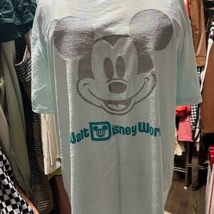 Disney  glitter Mickey Mouse T-Shirt - Light Blue